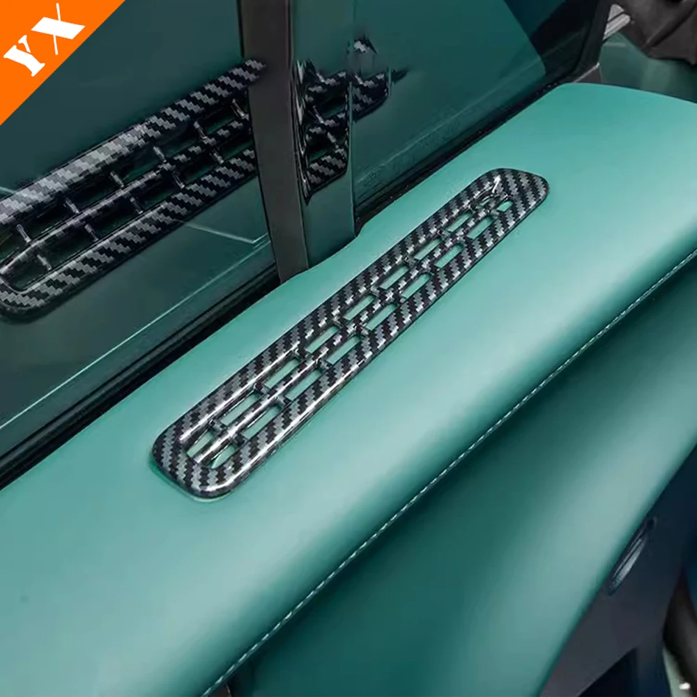 For GEELY Zeekr X 2023-2024 Plastics Carbon/Black Car Door Trim Auto Air Conditioning Outlet Sticker Cover Accessories