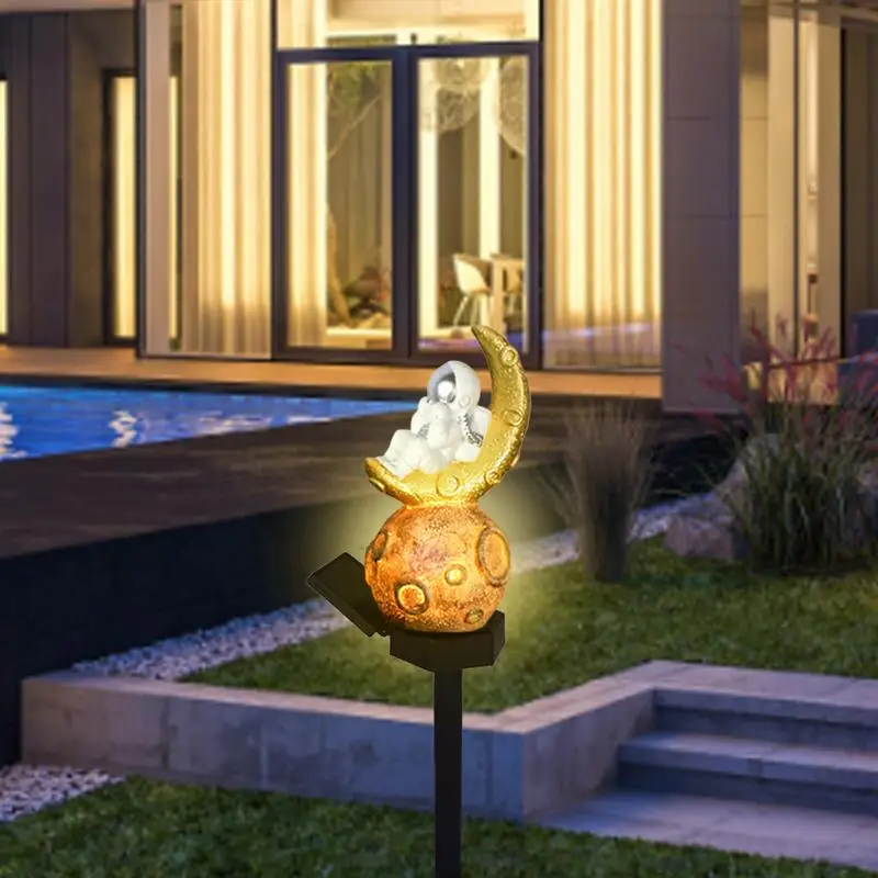 Astronauta Outdoor Solar Light Landscape Lighting Light Outdoor Solar Path Light Yard Pathway paletto luce giardino impermeabile