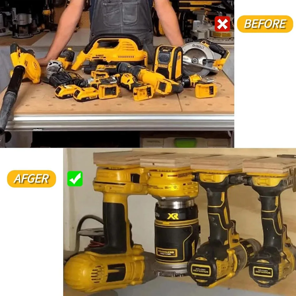 

Tool Holders and Battery Mounts Compatible with 20V and Tools, for Garage, Workshop, (20 Pack)