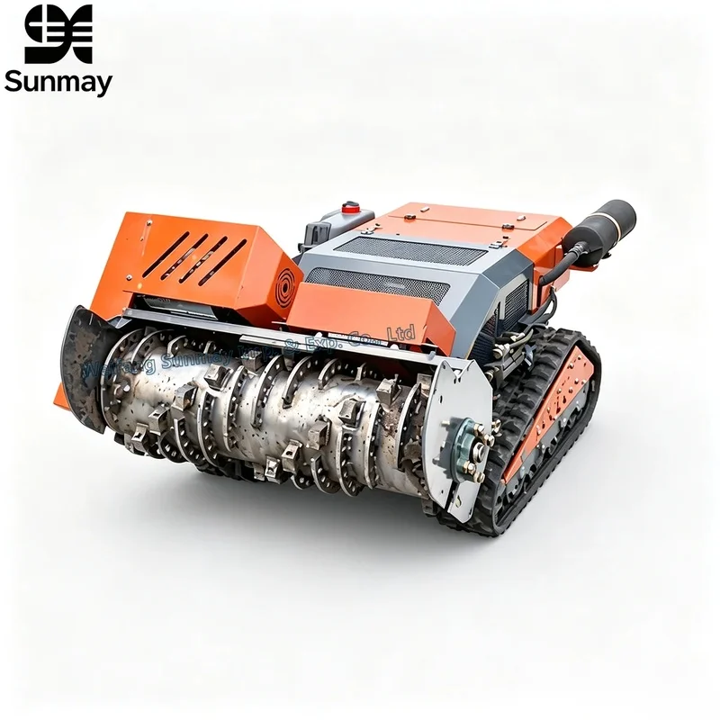 Best Selling CE EPA Cordless Industrial Grade Flail Mower Farm Remote Control Crawler Orchard All Terrain Powerful Motor Grass