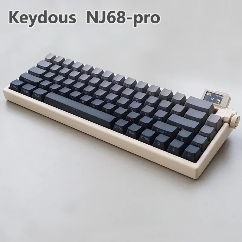 Keydous Nj68 Pro Mechanical Keyboard Kit 3Mode 2.4G Bluetooth Wireless Keyboard Kit Metal Case Hot-Swap RGB Gaming Keyboard Gift