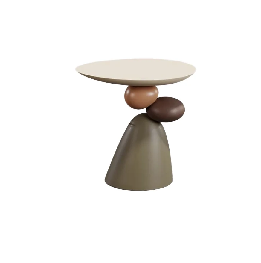 High-end Feel,  Small Size Cream Style Light Luxury Table for Home Use,Sofa Edge Table