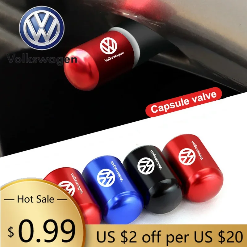 

Для VOLKSWAGEN VW: Комплект из 4 накладок на колесные диски с эмблемой, аксессуар для Volkswagen VW Polo, Golf, Passat, Tiguan, Beetle