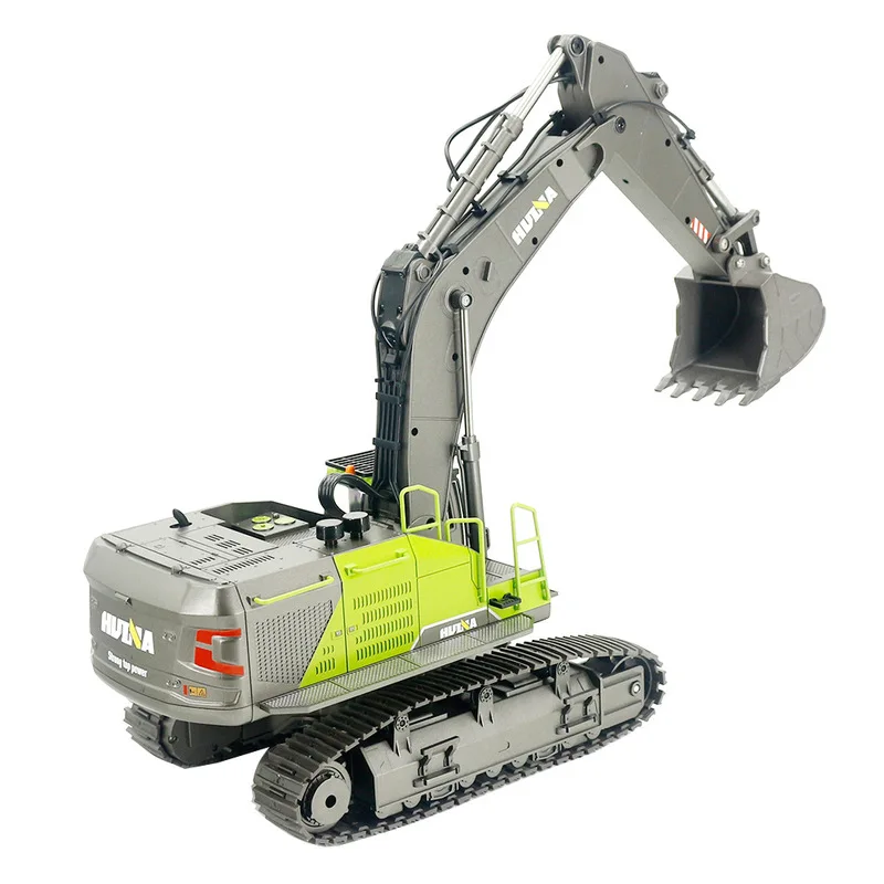 Wireless Remote Control Vehicle Huina 593 22-channel Multifunctional Lead Screw Drive Alloy Excavator Model Engineering Vehicle