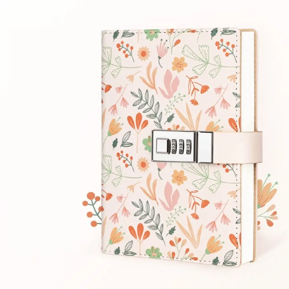 Creative 224 Pages B6 Notebook Protecting Secrets Thickened Diary Book Waterproof PU Leather Student Notepad Writing Diary