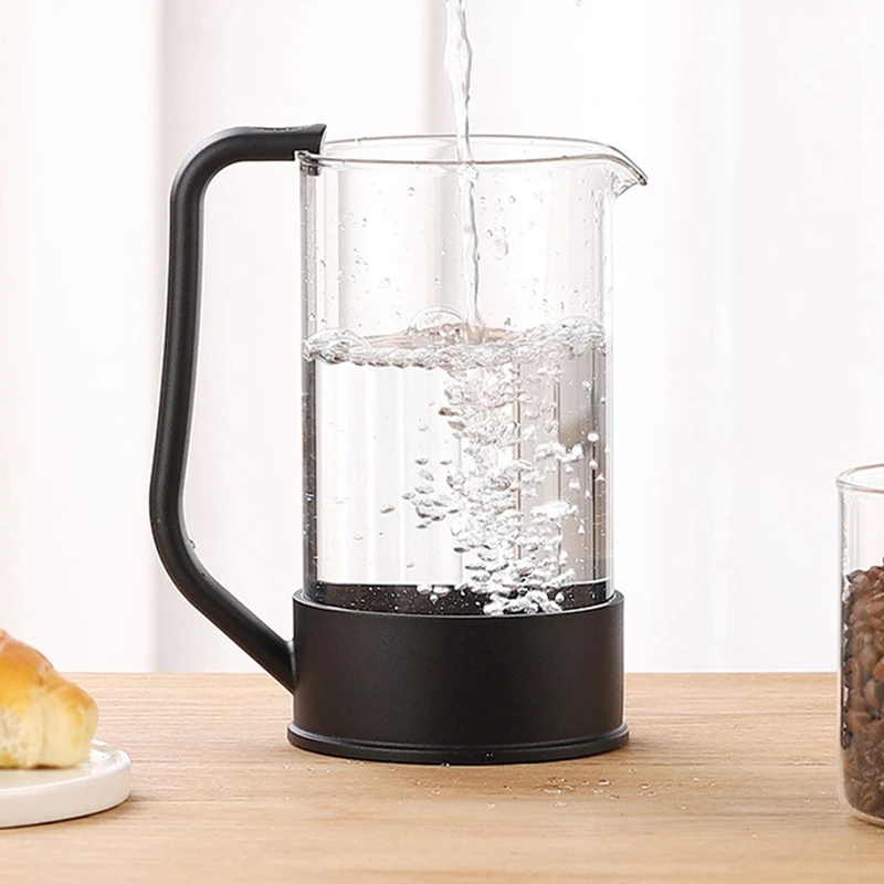 Smart-1000ML 1L 家庭用ハンドパンチポットシンプルな圧力ポットコーヒー醸造ポットフレンチフィルター茶醸造コーヒーポット