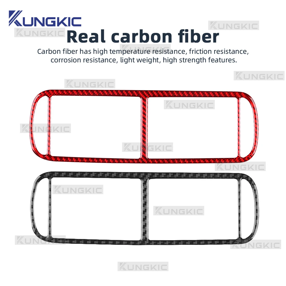 Real Soft Carbon Fiber Trim for Seat Leon MK1 1M 1999 2000 2001 2002 2003 2004 Center AC Air Vent Outlet Interior Accessories view 6