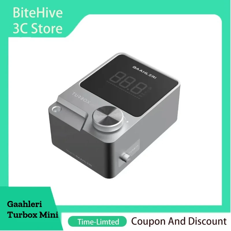 Gaahleri TURBOX Mini Desktop Pressure Adjustable Air Pump Air Compressor 18.0L/Min 48psi Visible Digital  For  Airbrush Spraying