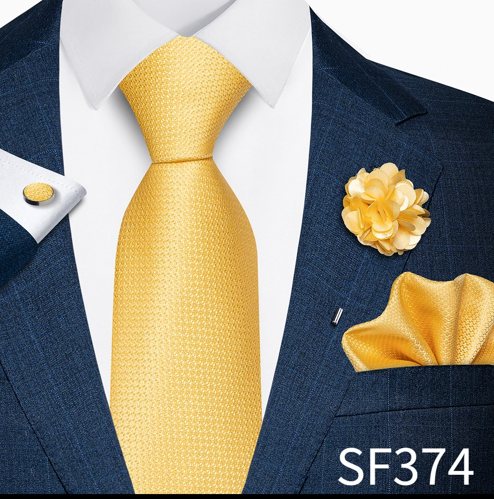 Großhandel Mode 8 cm Krawatte Taschentuch Manschettenknopf Pin Set Männer Krawatte Lila Paisley Anzug Zubehör Fit Hochzeit Geburtstag Geschenk – Detail 36