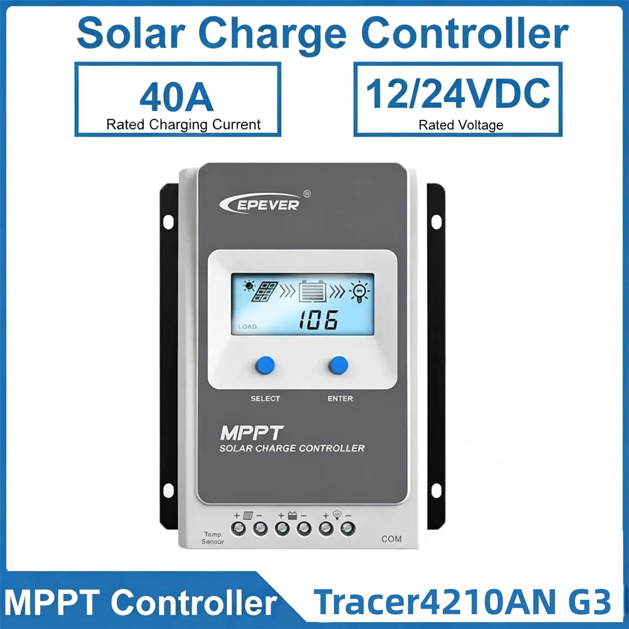 Drone Solar Charger - Tracer4210AN G3 EPEVER 40A Solar Charge