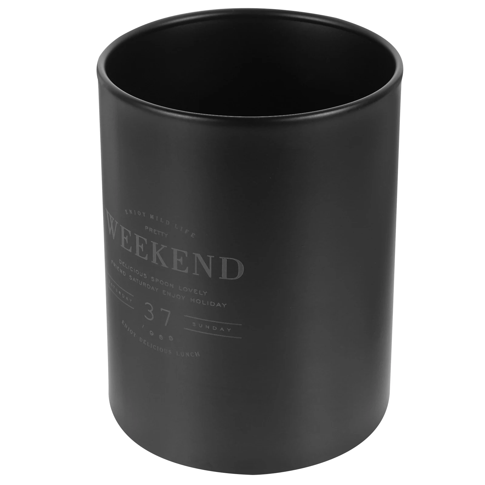 

Stainless Steel Chopstick Holder Kitchen Organizer WEEKEND Black Nordic Style Spoon Container Utensil Storage Can