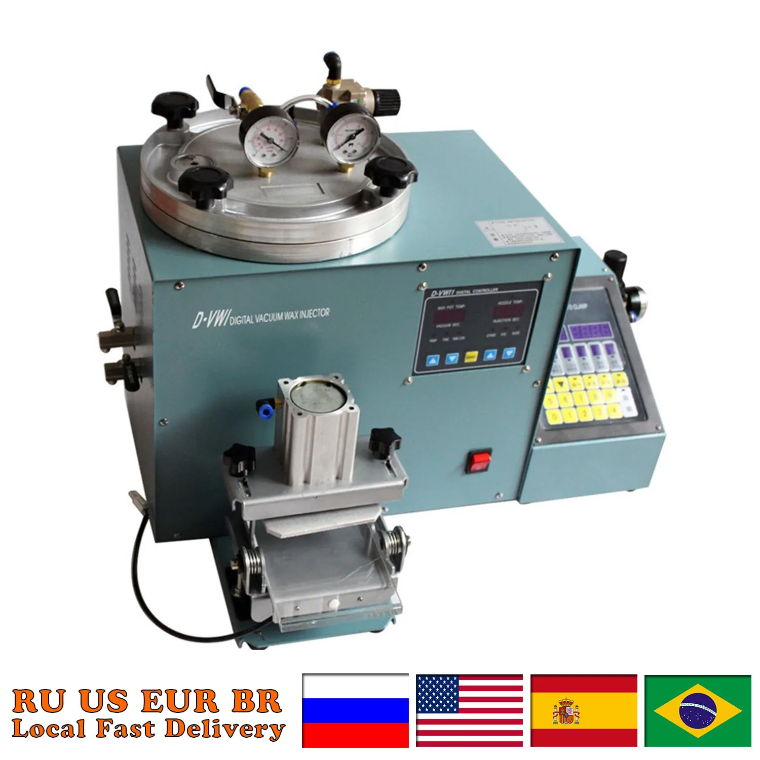 Jewelry Digital Vacuum Wax Injection Machine, 110V/220V AAC Automatic Wax Injector for Precision Jewelry Casting