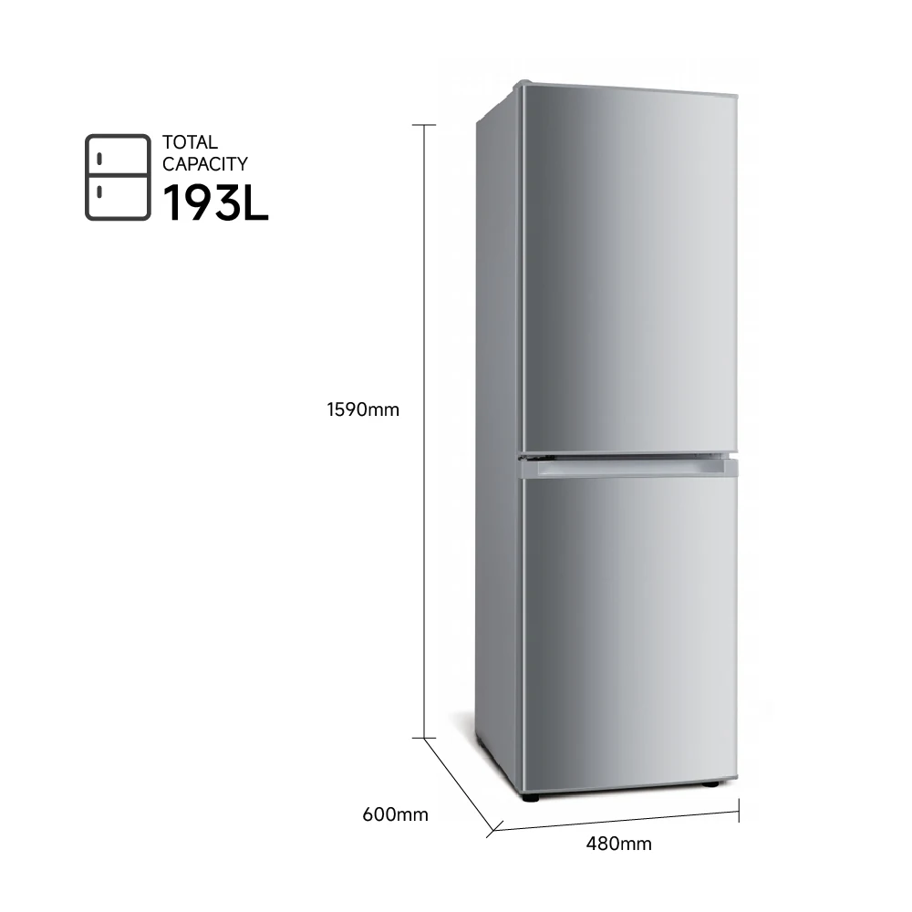 201L Stylish Frost Free Bottom Freezer Refrigerator With High Energy Efficiency and Ample Space