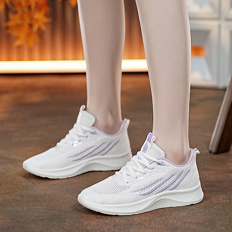

Ergonomic Curved Sole Unisex Mesh Running Shoes Breathable Mesh Upper Leisure Outdoor Sport Shoes
