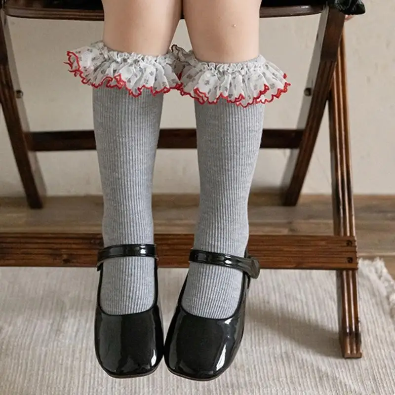 

Calf Socks Fashion Socks Long Stockings Leg Warmer Children Knee Stockings for Teen Girls Age 3-13 Year A2UB