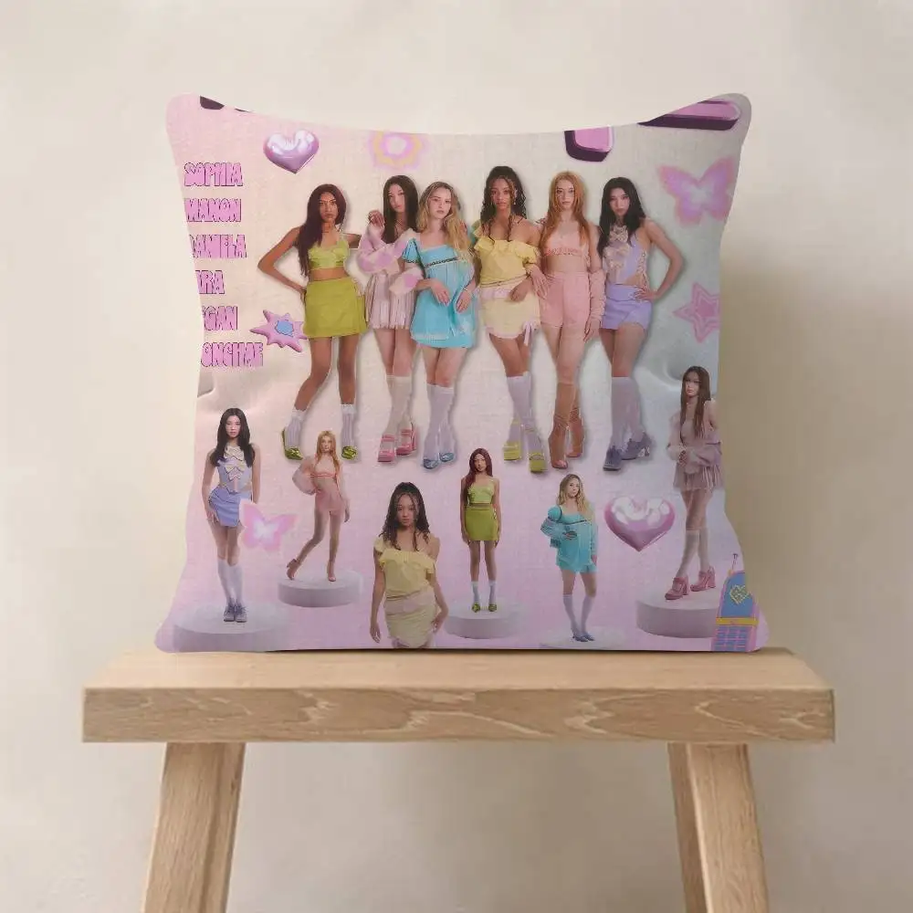 Immagine 7: Fodera per cuscino Kpop Hot Girl K-KATSEYE per camera da letto e divano del soggiorno, fodera decorativa per cuscino