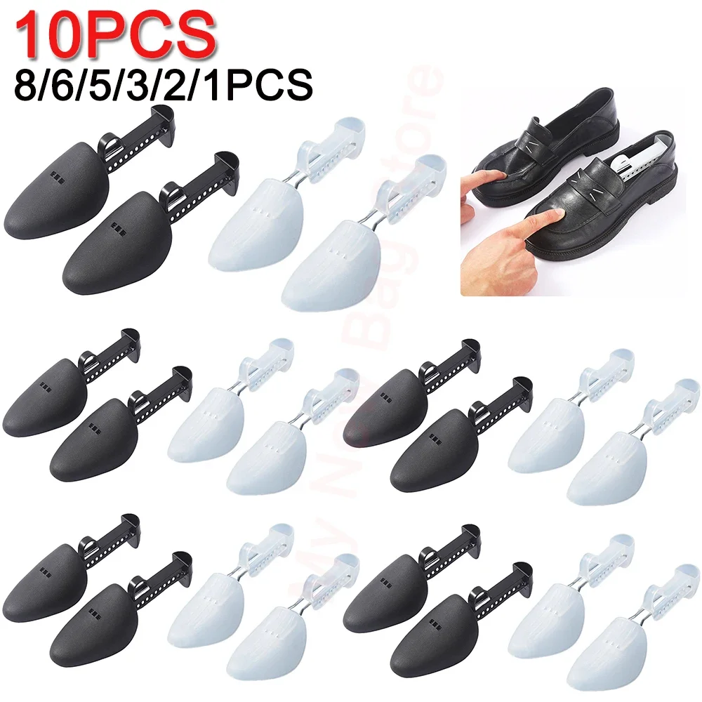 

1-10Pair Plastic Shoe Stretcher for Women Men Unisex Fashion Leather Shoes Adjustable Portable Shoe Tree Shaper Stretcher Holder