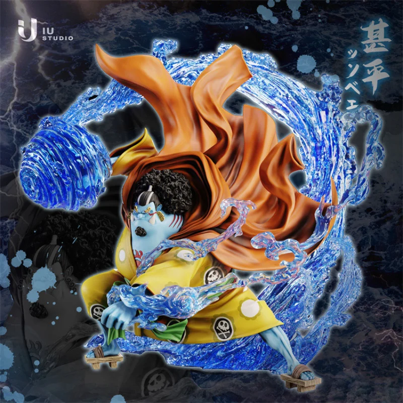 41Cm Gk Iu Studio Pop Max One Piece Jinbe Anime Action Figure Collectible Limited Edition Model Garage Kit Statue Toys Gift