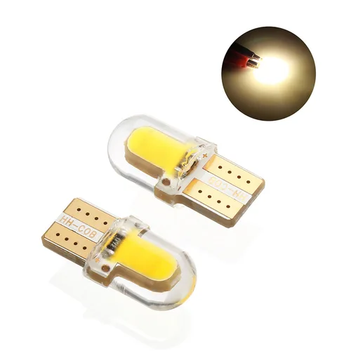 Imagen 2 del producto 10 Uds T10 W5W bombilla LED lámpara de matrícula de coche COB T10 LED Canbus lámpara de liquidación bombilla Led de estacionamiento luz de lectura Interior de coche