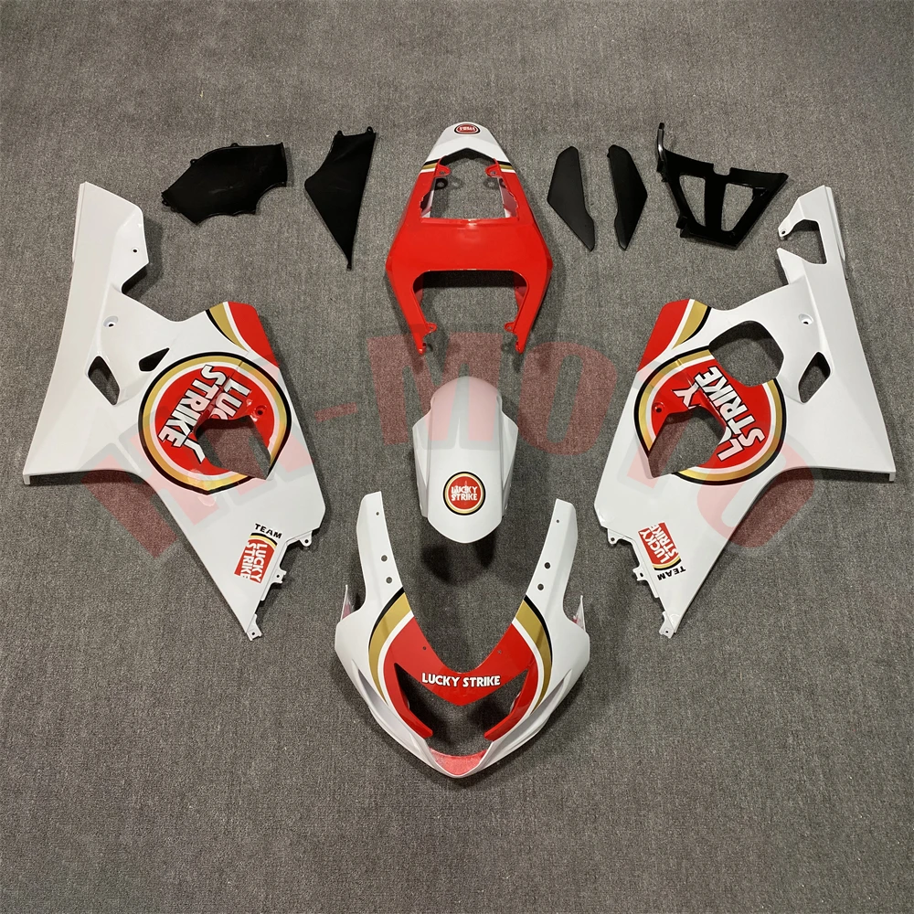 Kit de carenado para motocicleta, conjunto de carrocería de inyección ABS de alta calidad, color blanco y rojo, para GSX-R 600 750 GSXR600 GSXR750