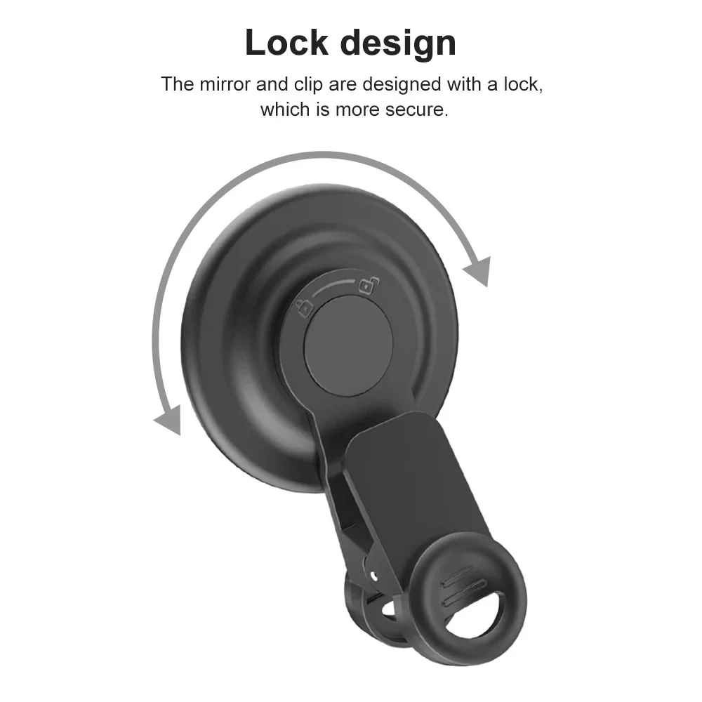 Clip-on cermin Selfie ponsel, untuk kamera belakang ponsel Universal cermin Selfie dengan IPhone 12 Samsung Foto Video aksesoris Selfie