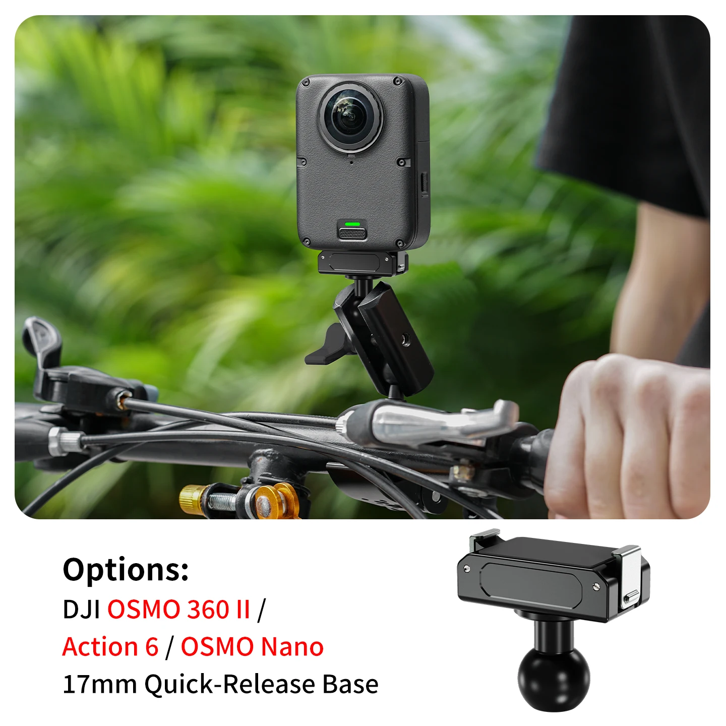 Doppelklaue Magnetischer Schnellwechsel-Adapter für DJI Osmo Nano Action 6 Kamerahalterung Aluminiumlegierung Outdoor-Reise-Vlog-Halterung – Detail 20