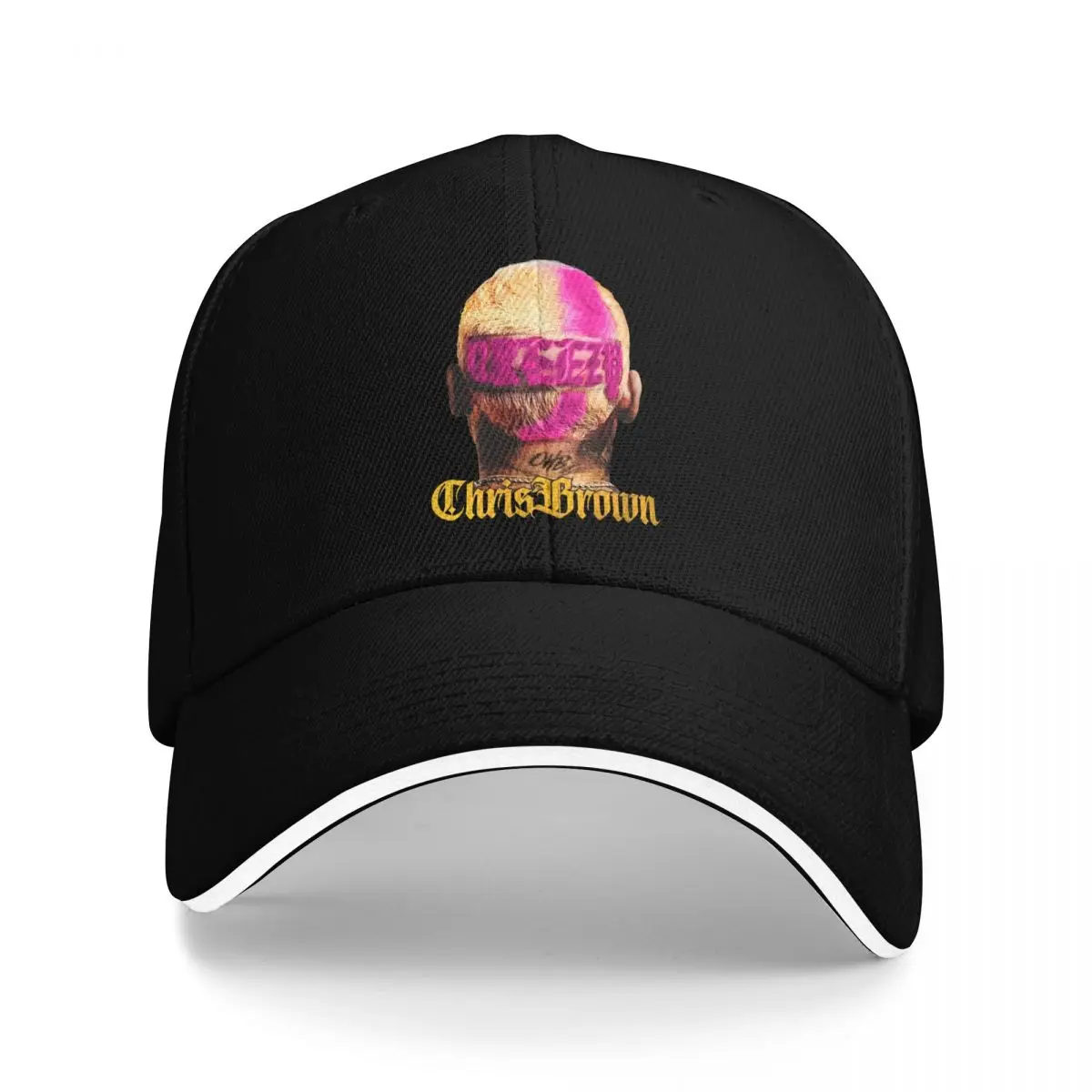 Rapper Chris Brown Baseball Caps Popular 90s Music Breezy Sandwich Caps Unisex Style Adjustable Headwear Outdoor