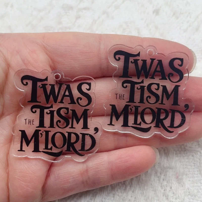 

10 шт. акриловый классический кулон с цитатой, серьги для изготовления ювелирных изделий своими руками, ожерелье, брелок, аксессуары