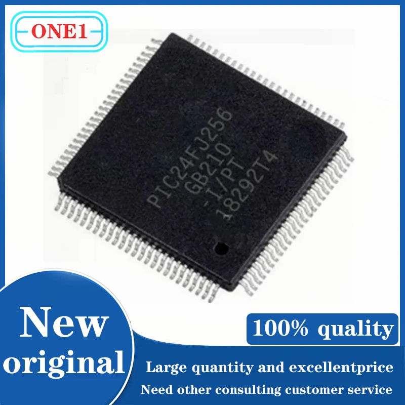 

1PCS/lot PIC24FJ256GB210-I/PT PIC24FJ256GB210 IC MCU 16BIT 256KB FLASH 100TQFP IC Chip New original