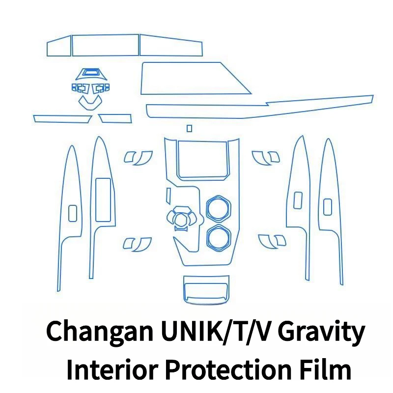 For Changan UNIK/T/V Gravity interior protection film dashboard navigation screen center console film modification decoration
