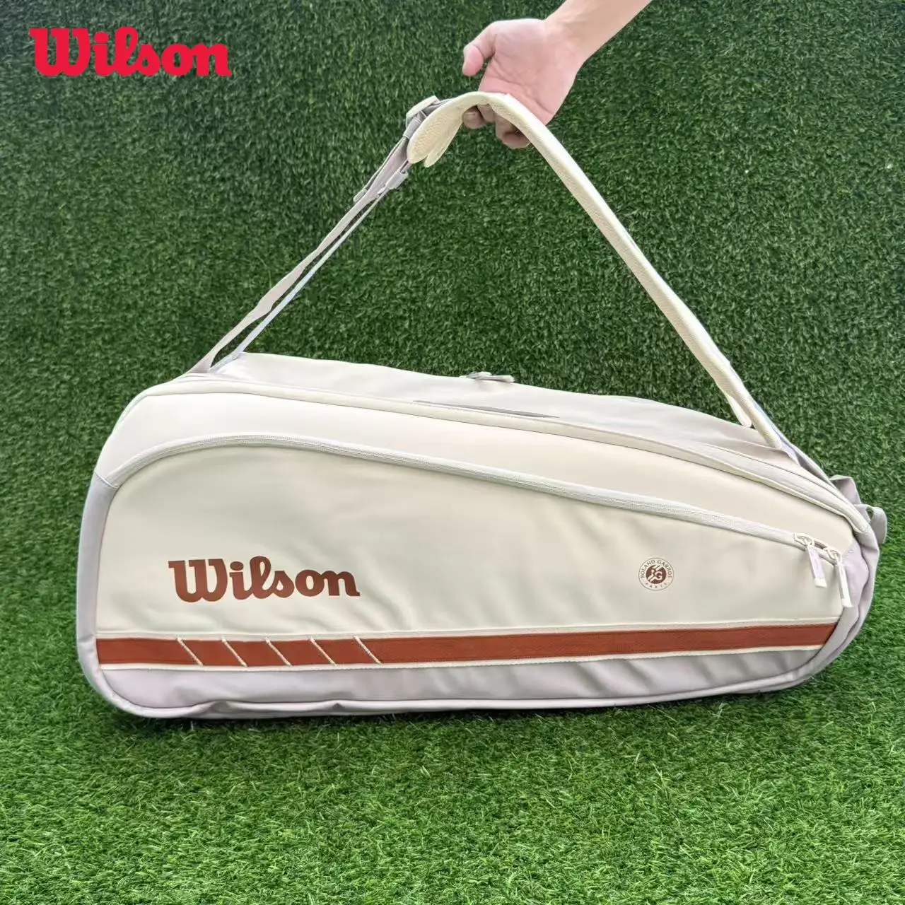 

Wilson Roland Garros 2025 Session Soiree Super Tour 9PK Multi Functional Large Capacity Tennis Bag Sports Backpack WR8042901001