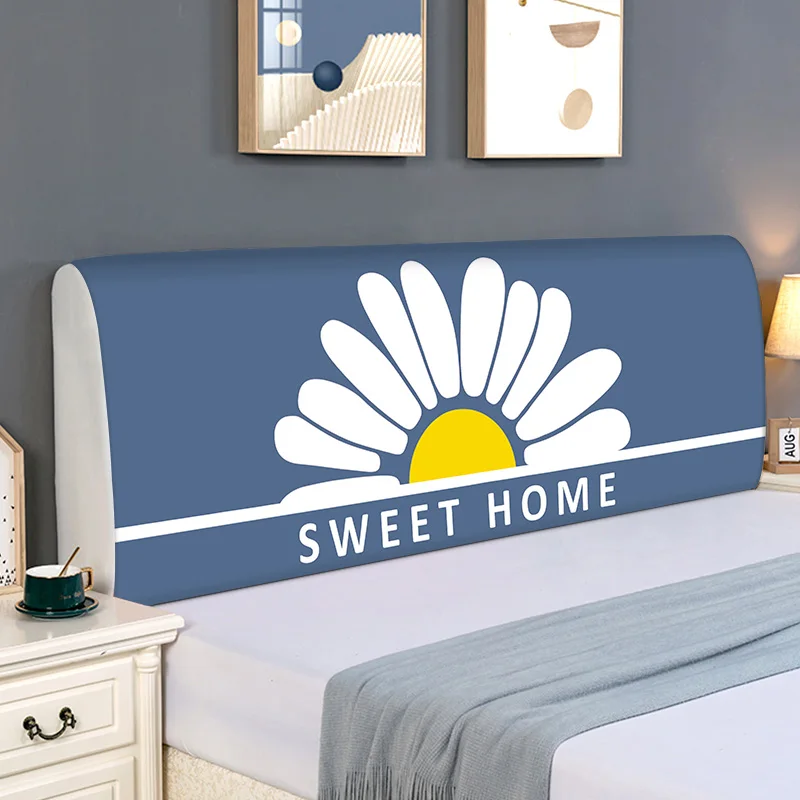 Breathable Fabric All-inclusive Bedhead Cover Nordic Simple Dust-proof Soft Headboard Generous Universal Back Cover