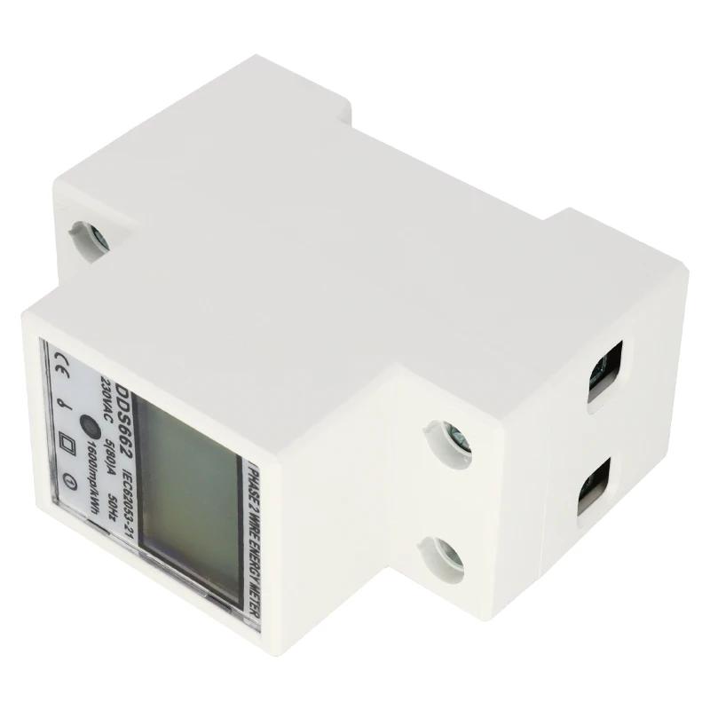 Voltage Current Power Consumption Meter Wattmeter Electricity 220V AC Single-Phase KWH Meter 80A