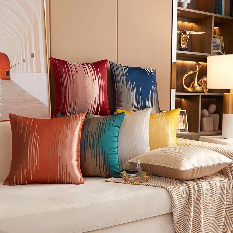 45*45cm Bronzing Geometric Sofa Throw Pillowcover Living Room Decorative Cushion Cover Home Decorative Office Pillowcase