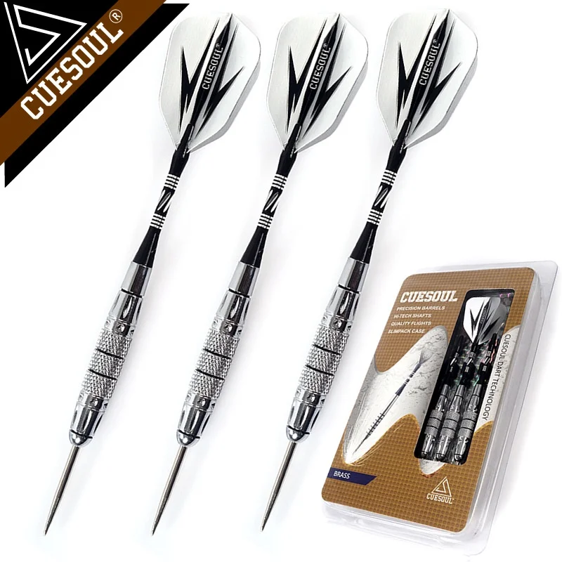 

CUESOUL 20g Professional Dart Pin Steel Tip Darts with Brass Barrels and Aluminum Dart Shafts