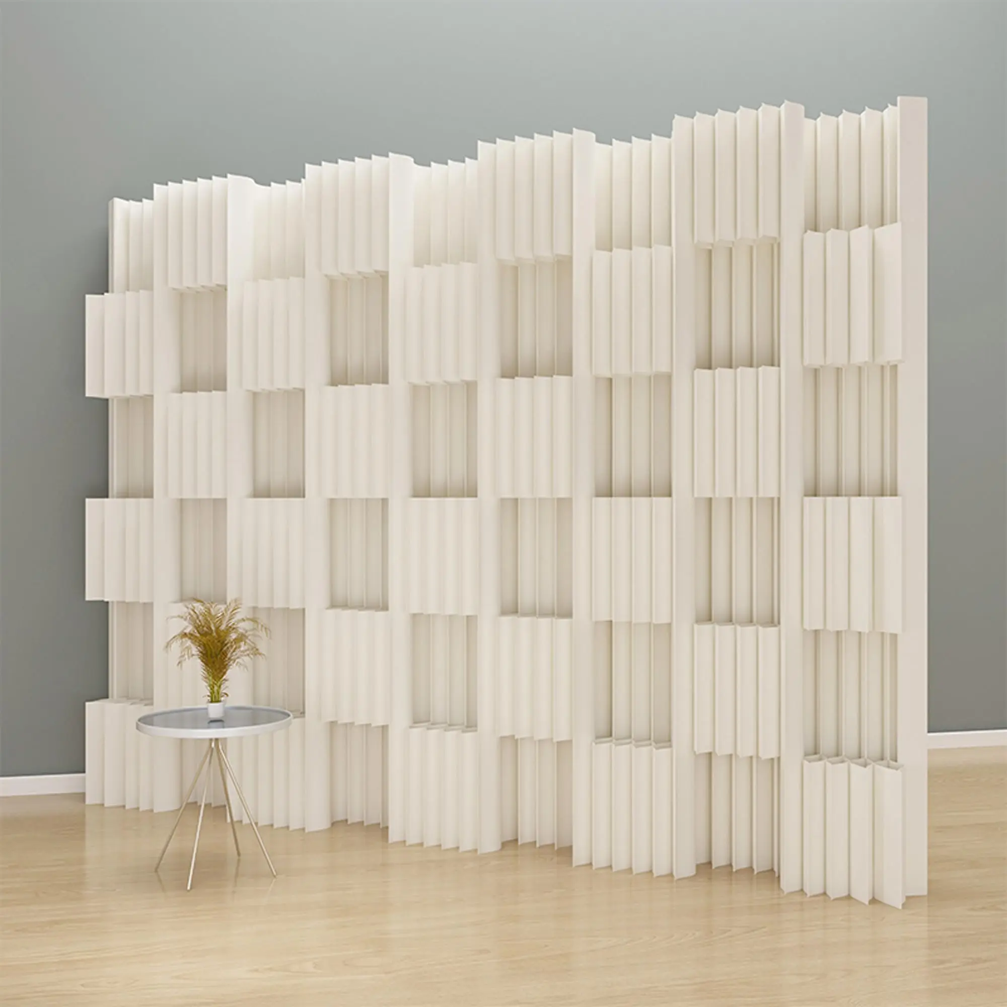 Folding Room Wall Panel Divider Adjustable Privacy Divider Portable Foldable Wall Dividers Paper Room Partition Not