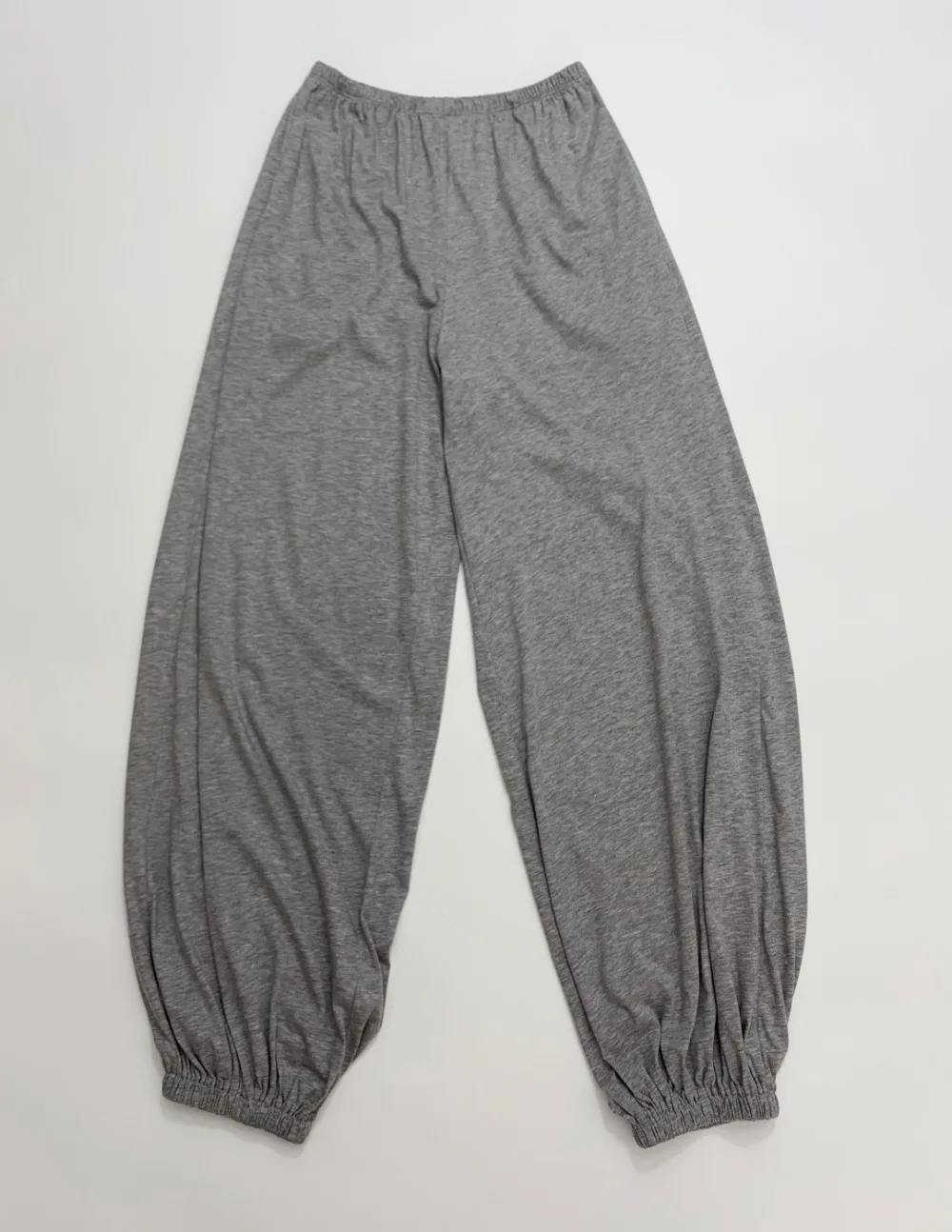 Simple Solid Color Cotton Tapered Casual Pants