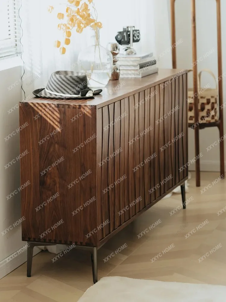 A Wave, solid wood chest, modern minimalist black walnut, bedroom storage,  storage