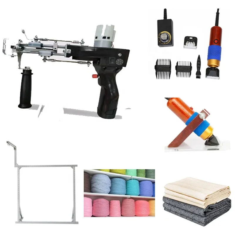 Ready Ship 2in1 Cut and Loop Machine Rug Carpet Cordless Tufting Kit Starter Kit for Beginner