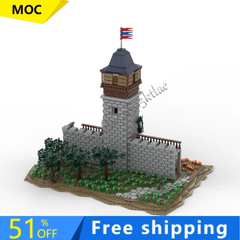 

2160 PCS MOC Medieval Architecture Series Retro Castle Modular Model Bricks Children's Education DIY Assembly Set Birthday Gift