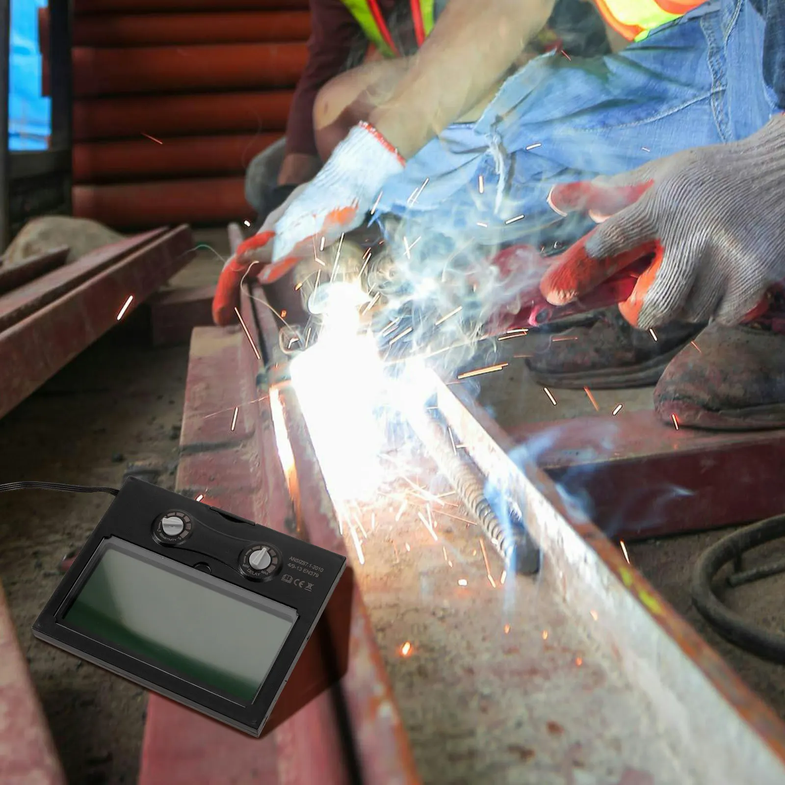 

Легкий солнечный сварочный фильтр-заглушка с автоматическим затемнением для различных видов сварки, для безопасности сварщика