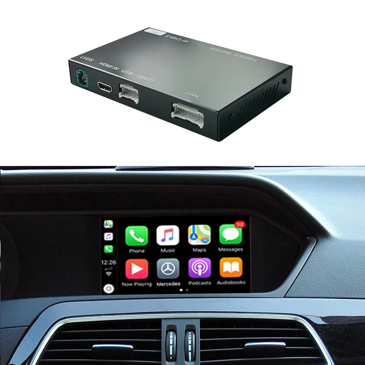 Road Top Multimedia Interface Car Play Module Decoder Box Wireless CarPlay Android Auto for Mercedes Benz C-Class W204 2011-2014