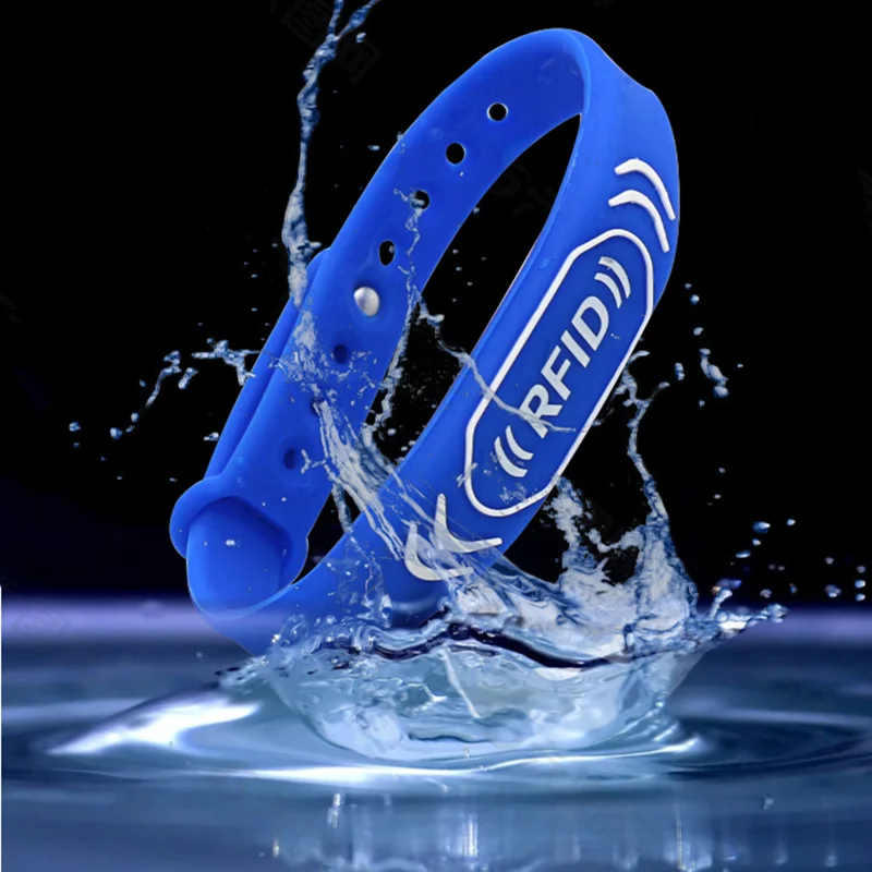 1pcs 125Khz T5577 Rewritable RFID Bracelet Silicone Wristband Watch Copy Clone Rewritable Key Badge Access Control Token Card