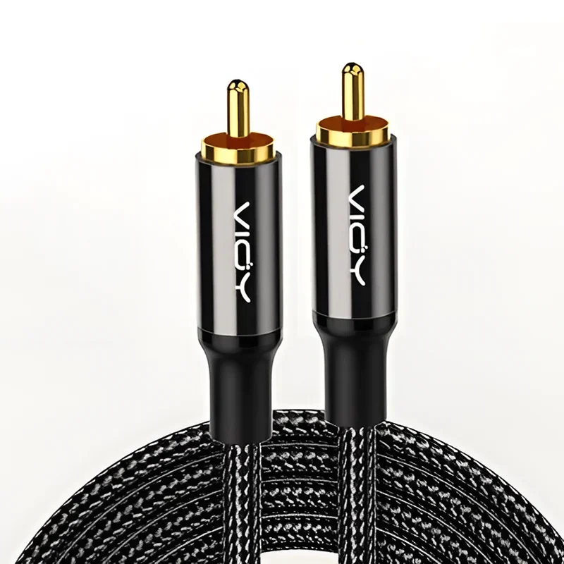 Subwoofer Cables Digital Coaxial Audio Cable HiFi 5.1 SPDIF RCA Male To Male Stereo Audio Cord for Home Theater HD TV Amp