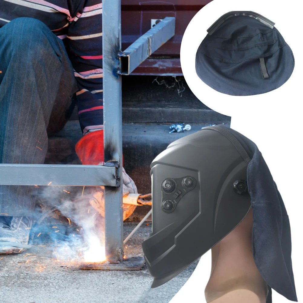 Wraparound Welding Helmet Head Wrap Anti-Burn Welding Helmet Rear Extension Cover Anti-Backlight Interference Welding Protection