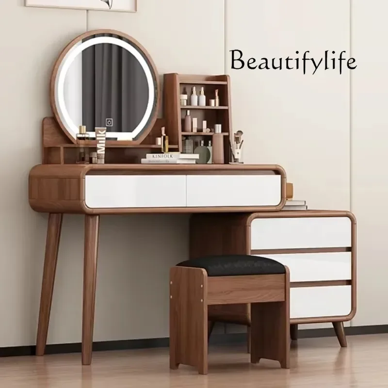 

Display Makeup Vanity Table Korean Mid Century Korean Dressers Minimalist Dressing Table Large Beauty Organizer Trendy Furniture