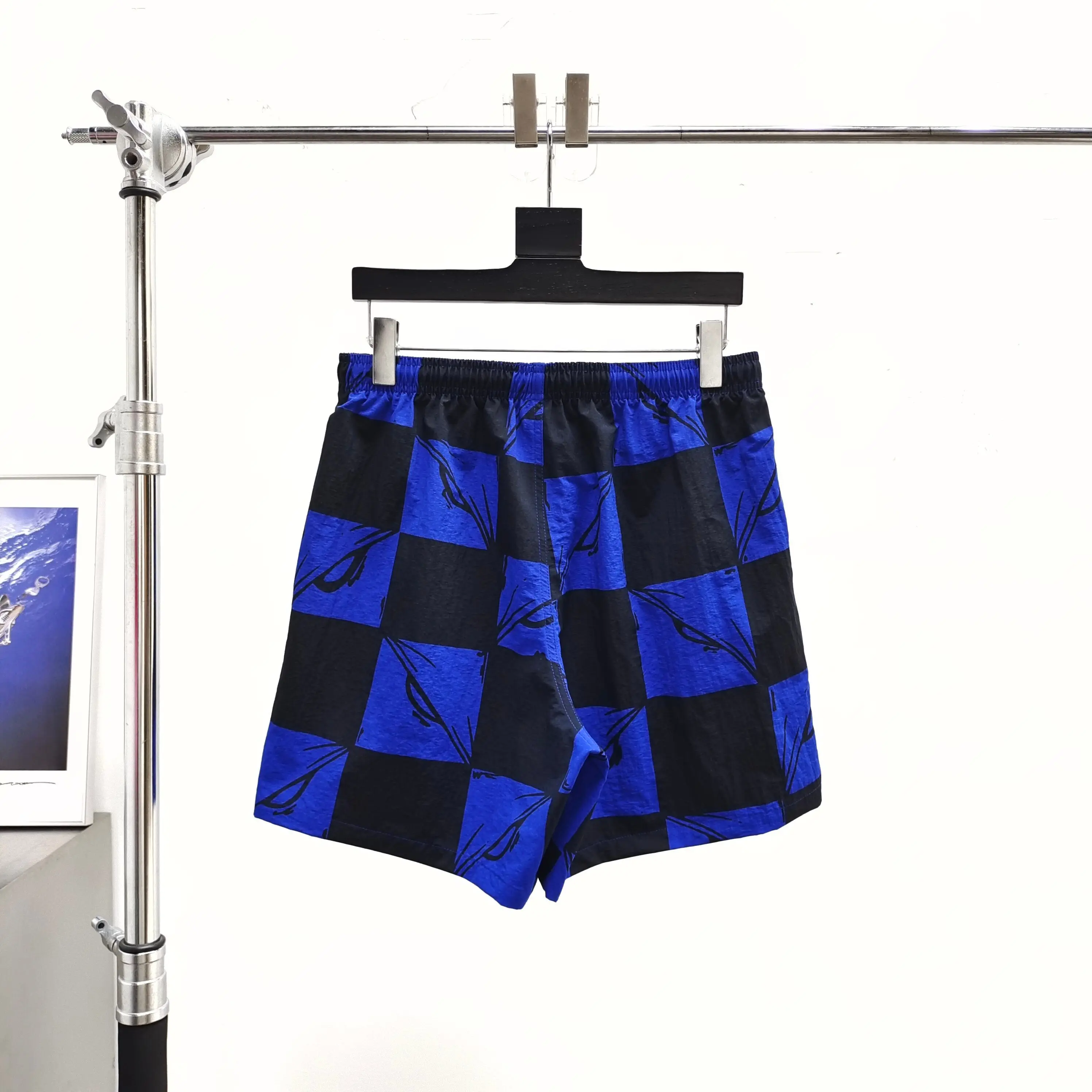 Matty Boy Anti Promo Hoodie Love Blue Black Checked Beach Shorts