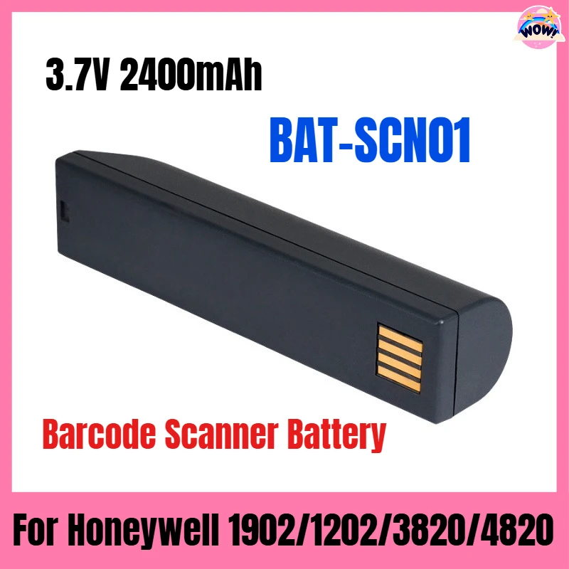 

3.7V 2400mAh BAT-SCN01 for Honeywell 1902/1202/3820/4820 Barcode Scanner Battery