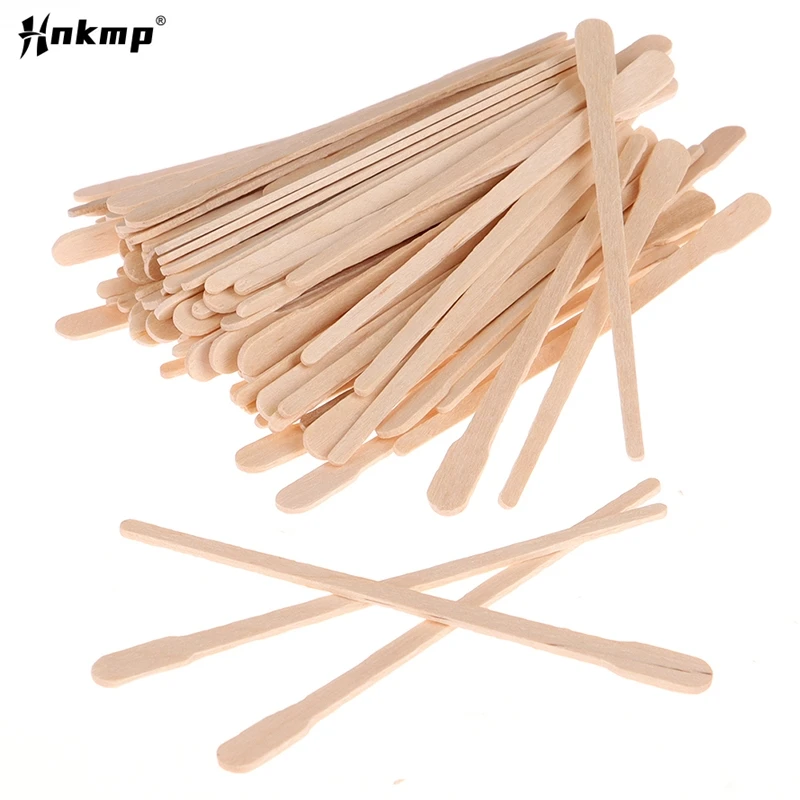 

100Pcs Woman Wooden Body Hair Removal Sticks Wax Waxing Disposable Sticks Beauty Toiletry Kits Wood Tongue Depressor Spatula