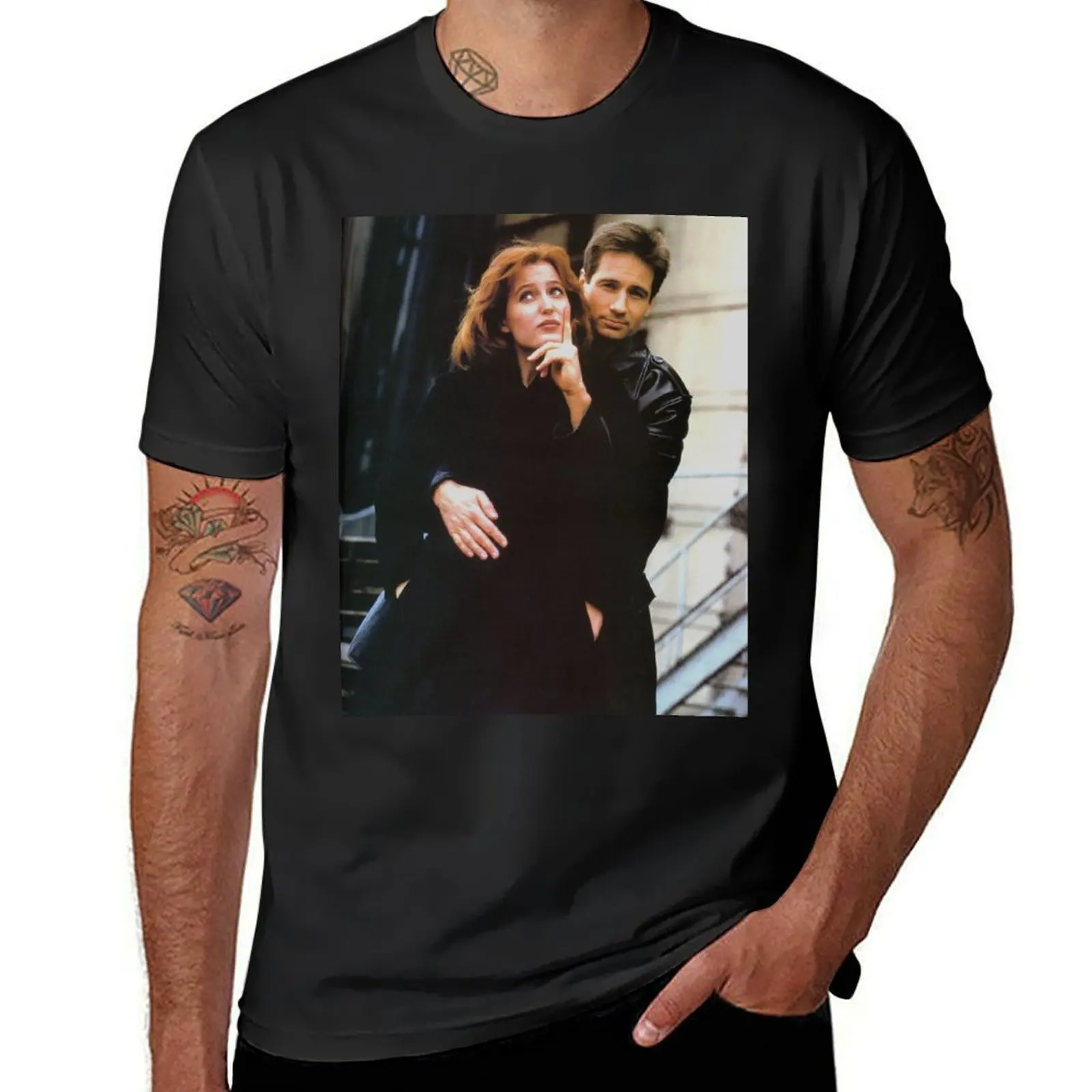 

Scully and Mulder / X-Files T-Shirt vintage anime shirt kawaii clothes plain t shirt men